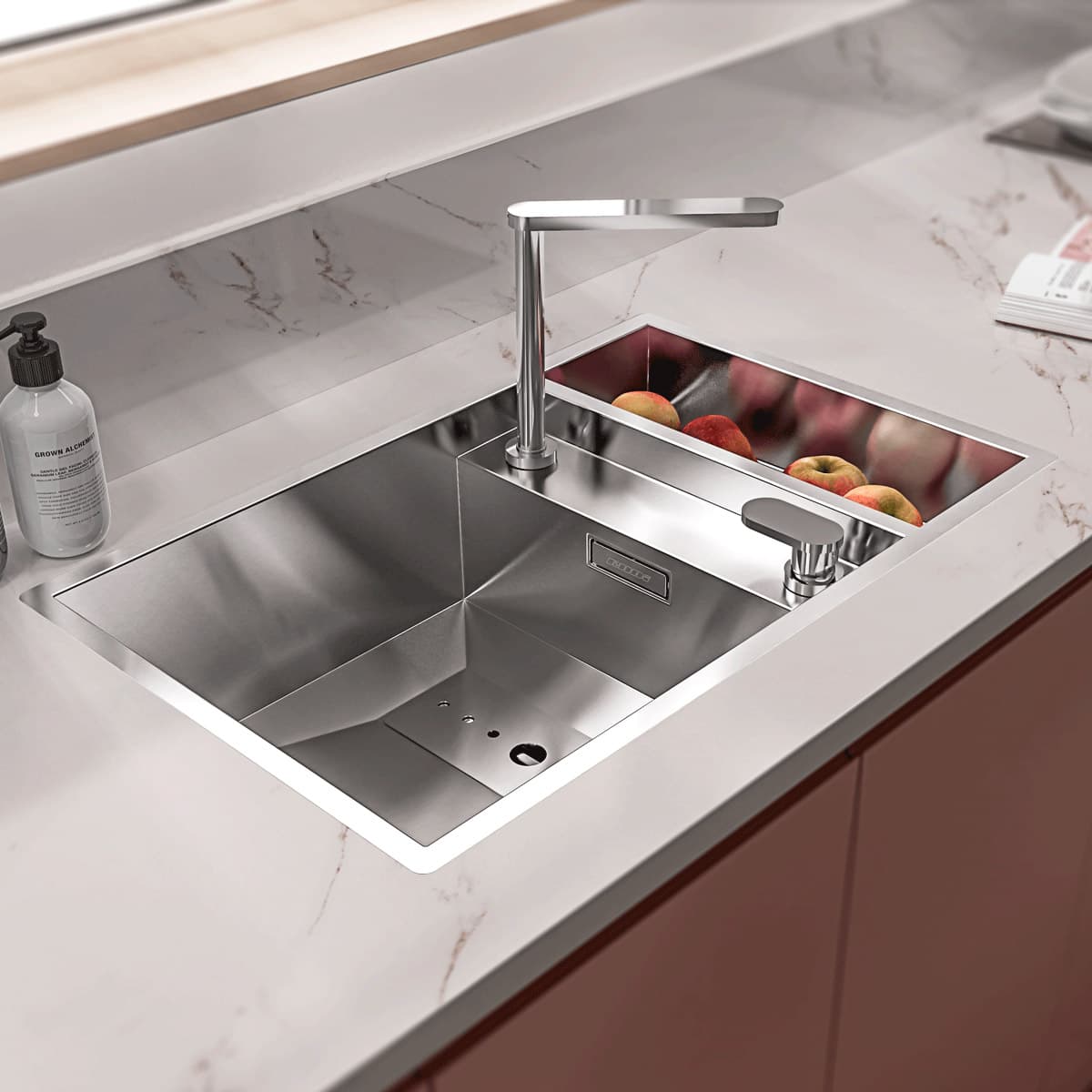 Chiuveta bucatarie inox CookingAid INVISIBLE 70
